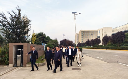 團(tuán)市委、市貿(mào)促會、市青企協(xié)一行到工投集團(tuán)涇河產(chǎn)業(yè)園考察交流